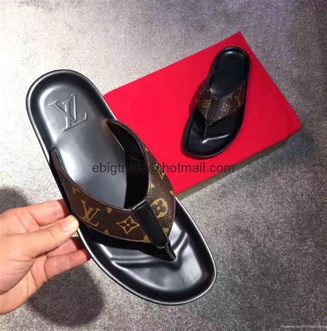 men's louis vuitton flip flops|lv sandals men's for sale.